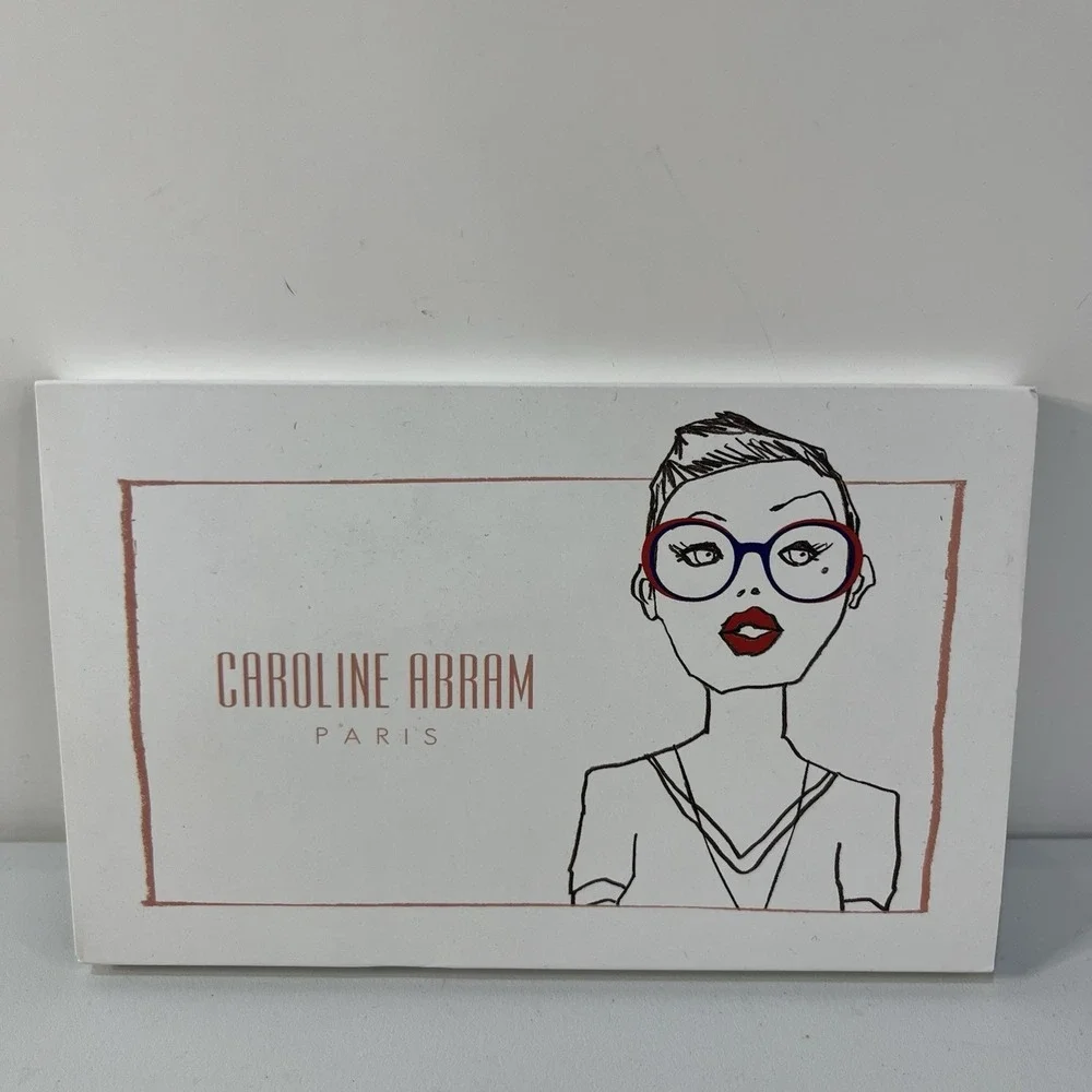 Caroline Abram Glasses Case Eyeglasses‎ Sunglasses Folding Case NEW Black